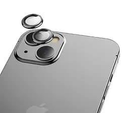 Захисне скло на камеру DK Lens Metal Ring Eagle Eye для Apple iPhone 14 Plus 015735 black - мініатюра 2