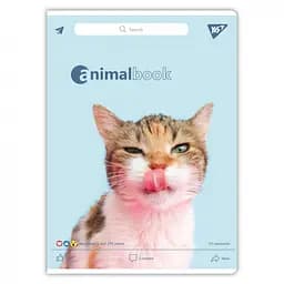 Набір зошитів для записів А4 Yes Animalbook 48 аркушів в клітку 3 шт. (682002) - мініатюра 2