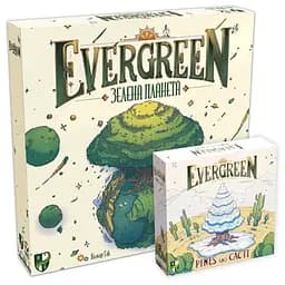 Настольная игра Games 7 Days Evergreen: Зеленая планета с дополнением Сосны и кактусы (укр.) (EVG001UA+1)