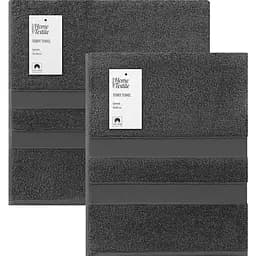 Набір рушників махрових Ardesto Splendid 2 шт. темно-сірий (ART2359DG)