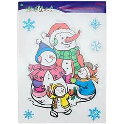 Новогоднее украшение Devilon лист с наклейками 70x50 см в ассортименте (070168-1)