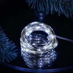 Гірлянда Роса 100 LED довжина 10 м від USB, білий GarlandoPro USB100L10MWW
