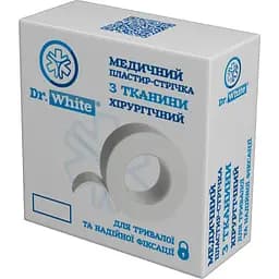 Медицинский пластырь-лента Dr.White хирургический тканевый 2.5 см х 5 м