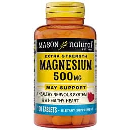 Магній Mason Natural Extra Strength 500 мг 100 таблеток
