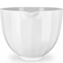 Чаша KitchenAid 5KSM2CB5PWS керамічна, з ручкою, текстурована 4.7 л біла (5KSM2CB5PWS) - мініатюра 2