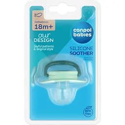 Пустушка Canpol babies Toys силіконова анатомічна 18+ міс. зелена (23/258_gre2) - мініатюра 3