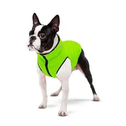 Курточка для собак AiryVest двостороння розмір М 45 cалатово-чорна   - мініатюра 3