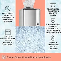 Подрібнювач для льоду Klarstein Icebreaker Ice Crusher (10028440) - мініатюра 5
