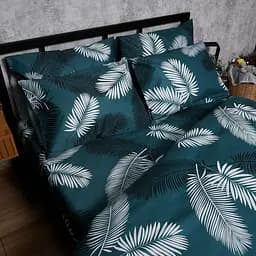 Комплект постільної білизни Moon&Star Микросатин Premium Green Oasis King Size 220x240 наволочки 4х70х70 - мініатюра 8