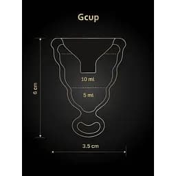Менструальна чаша gcup gvibe, s, чорна, 6 х 3,5 см - мініатюра 9