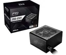 Блок живлення AsRock PRO-650B 650W ATX 3.1 80+ Bronze (PRO-650B) - мініатюра 6