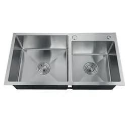 Кухонная мойка Zerix ZH7843D-215.SUS304 MX1593, Нержавеющая сталь