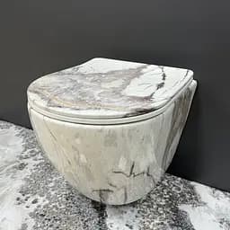 Подвесной унитаз VBI Vulcano sand VBI-020404, Мрамор