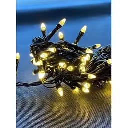 Новорічна LED Гірлянда Конус 6 метрів 100 яскравих Тепло білих лампочок