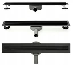 Душовий канал Rea Neo Slim Pro 50 см black REA-G6992 - мініатюра 3