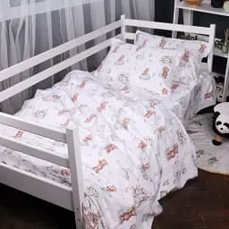 Підковдра MirSon Фланель 010 Teddy ballons 175х210 см Біло-коричнева (2200009654251)