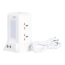 Мережевий фільтр-подовжувач TOWER 6 розеток LED-лампа 3USB + 1PD 4,8 метра Yiwu HP-5-3MF - мініатюра 10