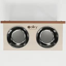 Hollky Flex L — регульовані миски на підставці для великих собак (2 × 1.8 л) - мініатюра 6