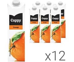 Cappy Orange, Упаковка 12 шт. х 1 л, Нектар Апельсиновий Каппі
