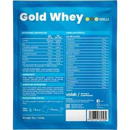 Протеїн VPLab Gold Whey Ваніль 30 г - мініатюра 2