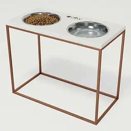 Hollky Base XL40 — миски на підставці для великих собак (2 × 1,8 л, висота 40 см)