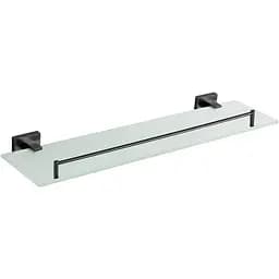 Полка стеклянная VBI Mercury black VBI-040209BL, Черный матовый