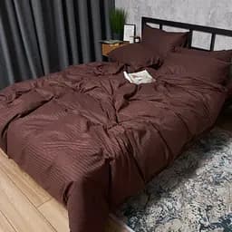 Підковдра Moon&Star Satin Stripe Warm Espresso Полуторна 143x210 см - мініатюра 4