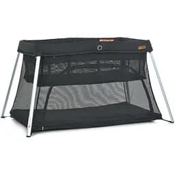 Кроватка-манеж El Camino ME 1194 SO EASY Black 2 уровня матрас чехол до 15 кг