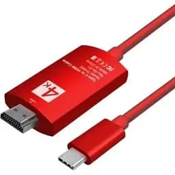 Кабель Extradigital HDMI (M) - Type-C (M), 2 м, Red teh0020760