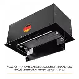 Витяжка повновбудована WEILOR LUMINA WBG 66 BLACK - мініатюра 8