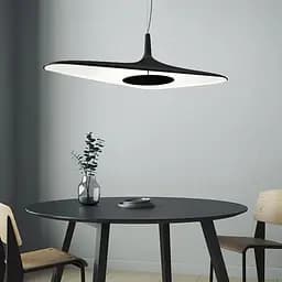 Світильник із унікальним чорним динамічним плафоном 70х45 см | Арт. MJ260-800 BK | Line F