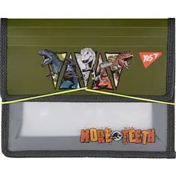 Папка для зошитів Yes Jurassic World пластикова на резинці В5 хакі (492213)