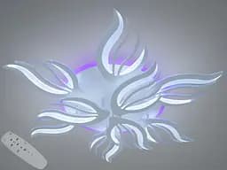 Стельова LED люстра з пультом 145 Вт біла 25 м²