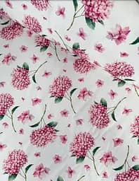 Тканина з тефлоновим просоченням з 3D принтом Гортензія (від 1 м)