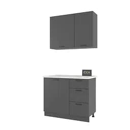 Комплект кухоннний Idea Н-25 100 см Антрацит