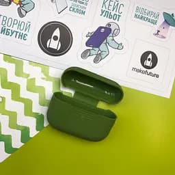 Чохол для навушників MAKE Apple AirPods Pro Silicone Green - мініатюра 2