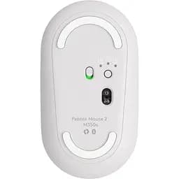 Бездротова миша Logitech Pebble Mouse 2 M350s White Bluetooth (910-007013) - мініатюра 5