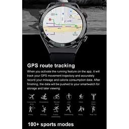 Чоловічий наручний розумний годинник Smart Ulpamate з GPS (Black) - мініатюра 7