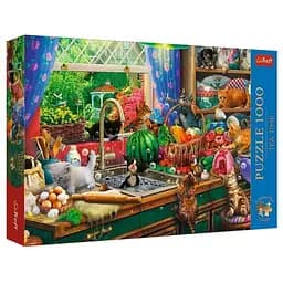 Пазл Trefl Час чаювання: Проблемні кошенята 1000 ел. (10839)