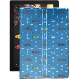 Чехол StatusCASE из экокожи для планшета Lenovo Tab 3 Plus X70L Фэшн голубой