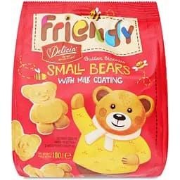 Печенье Friendy Мини-Мишутка с молочой глазурью 100 г (765138)