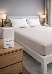 Простыня 160х200+30 см бежевая