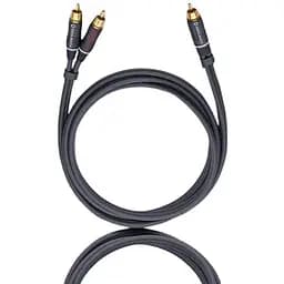 Сабвуферный кабель Oehlbach RCA-2RCA Booom 500 5 м Black