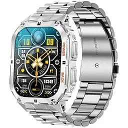 Розумний наручний смарт-годинник Uwatch Smart Respect X з компасом Silver