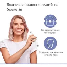 Насадка чорна для зубної щітки B.Well PRO-850 (2 шт/компл) - мініатюра 5