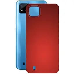 Захисна плівка StatusSKIN для Realme C20A 2021 Корпус Вініл червона, матова