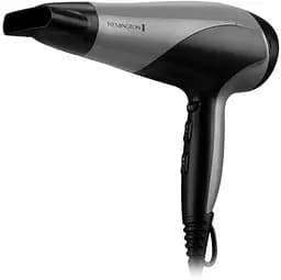 Фен Remington Ionic Dry, 2200Вт, 3 режими, дифузор, турмалінова іоніз-я, хол. обдув, сіро-чорний
