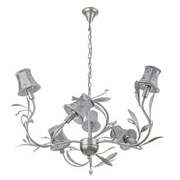 Люстра подвесная Brille с абажуром флористика E14 40W GY (BKL-417S/6)