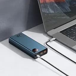 Повербанк Baseus Adaman, 20000 mAh, 65W, Blue, Power Delivery (PD) (PPIMDA-D03/PPIMDA-D01) - мініатюра 9