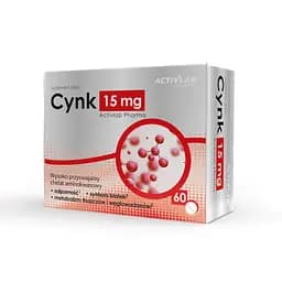 Цинк хелат та мідь ActivLab Pharma Cynk 15 mg, 60 таблеток для підтримки імунної системи